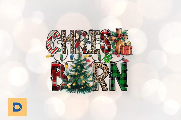 Christ is Born Jesus Sublimation PNG & Print Templates
