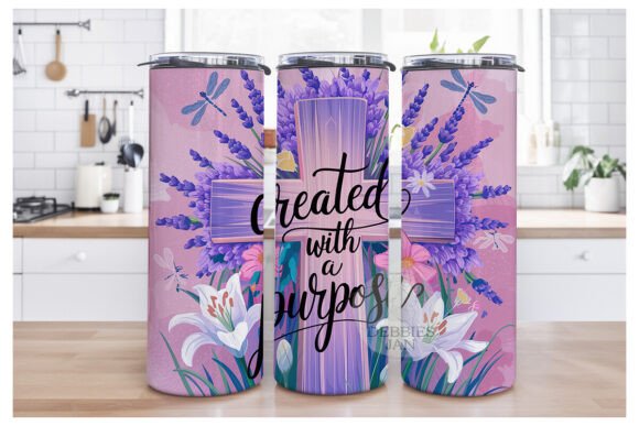 Created with a Purpose Christian Tumbler Wraps