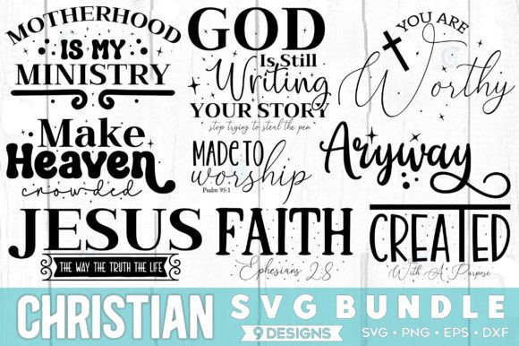 Free Christian SVG Bundle and Crafts