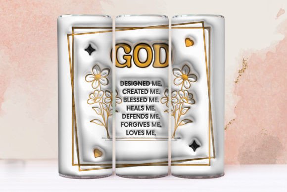 God 3d Tumbler, Christian 3d Tumbler