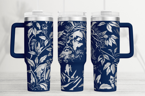 Jesus Christ 40oz Laser Tumbler Wrap SVG