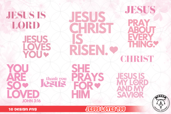 Jesus Loves You Clipart PNG and Illustrations