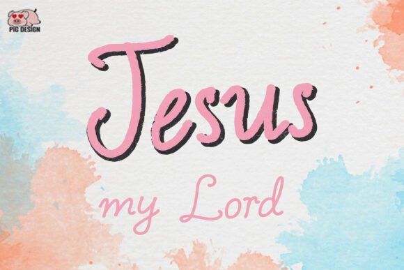 Jesus My Lord Clipart PNG for Crafts