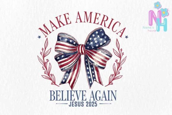 Make America Believe Again Jesus Png and Illustrations