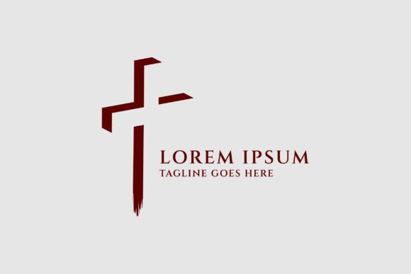 Negative Space Jesus Christian Cross & Logos