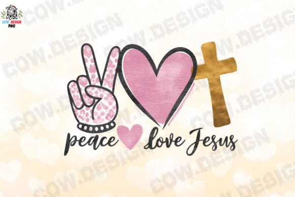 Peace Love Jesus Clipart PNG and Crafts