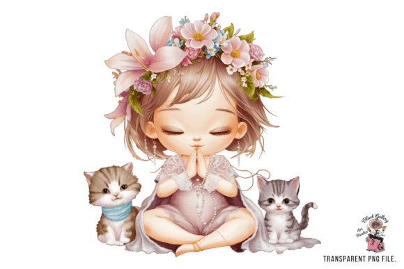Praying Clipart, Christian Clipart Illustrations