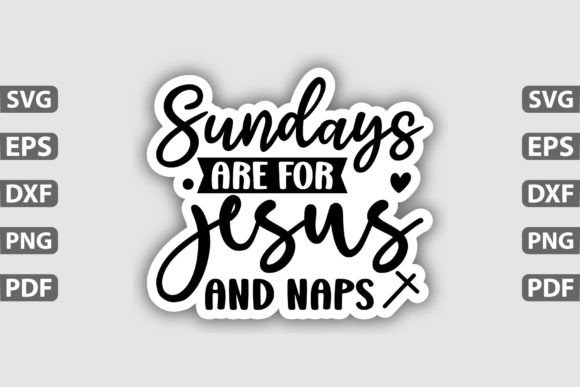 Sundays Are for Jesus and Sticker Design Crafts