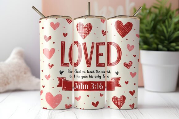 Valentine's Day Loved Christian Tumbler